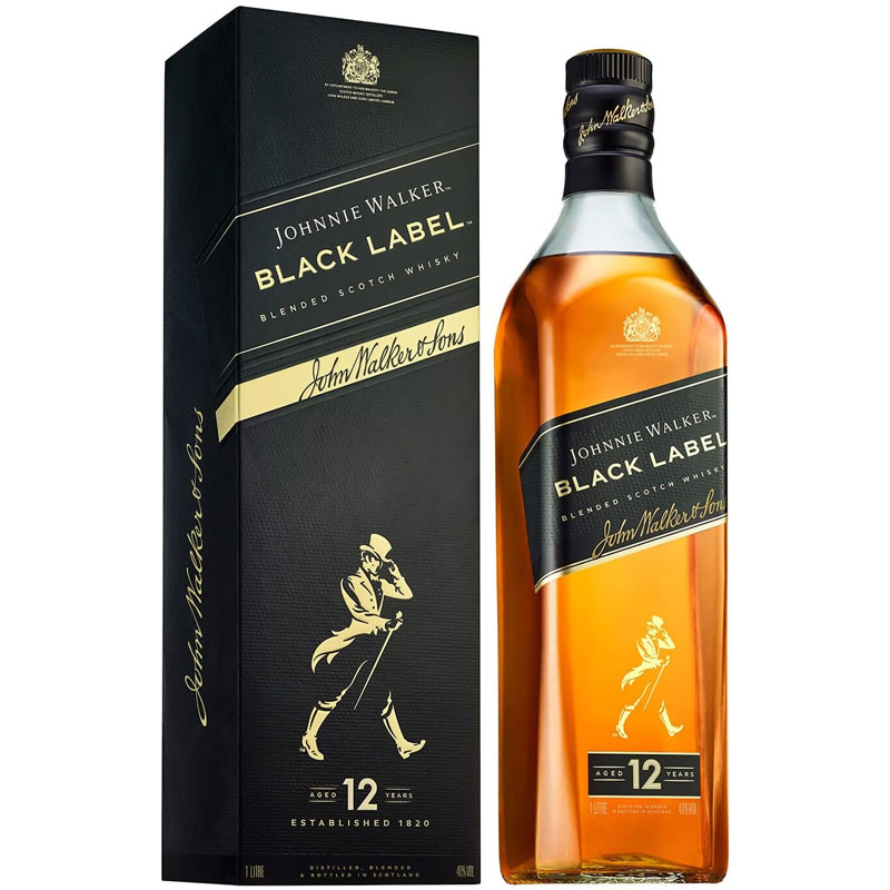 Johnnie Walker Black Label Whisky 1 Litre