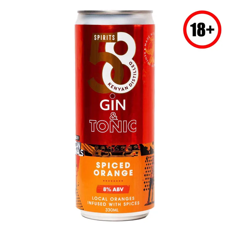 58 Gin & Tonic Spiced Orange 330ML